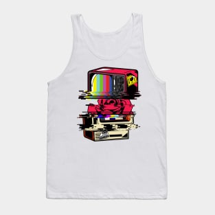 Glitch Rose TV Tank Top